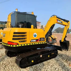 Tình trạng tốt giá rẻ sử dụng 6ton Mini sany60cpro máy xúc tay thứ hai Digger để bán