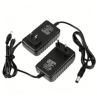 Adaptateur secteur 12V 1A, chargeur AC/DC, cordon d'alimentation à trou rond compatible avec routeur WiFi, décodeur TV, bande lumineuse LED
