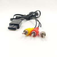 Câble AV 3RCA compatible avec Nintendo GameCube N64 Super Famicom SFC SNES, câble composite audio-vidéo stéréo 1,8 m