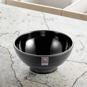Magic love — bol de riz en mélamine noire, 7.5 ", bols de Restaurant - Product Image 3