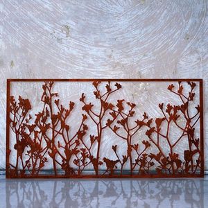 الجدار في الهواء الطلق المعادن نمط زهرة سياج التصميم الحديث للبيع - Product Image 3