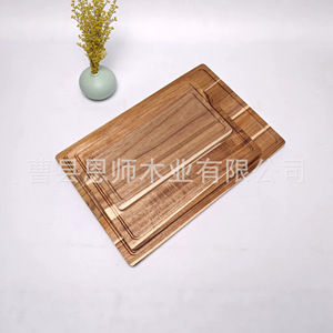 Acacia Wood Cutting Board Rectangle Anti Bacterial Kitchen Chopping Block For Fruits Vegetables Bread Pastry - Product Image 5