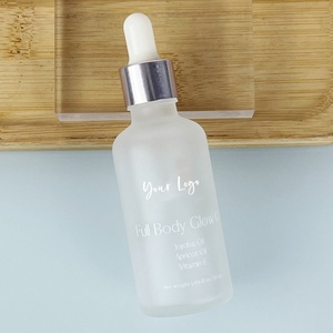 Botella de Vidrio con Gotero de 5 ml, 10 ml, 15 ml, 20 ml, 30 ml, 50 ml, 100 ml, Botella de Vidrio Esmerilada Transparente para Aceites Esenciales con Tapa de Gotero - Product Image 1