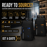 Sac à dos pour ordinateur portable OEM personnalisé grande capacité avec rangements multicouches et tissu Oxford pour les trajets quotidiens, les études et les voyages