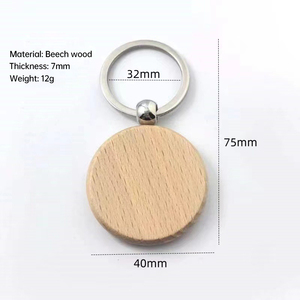 Kişiselleştirilmiş DIY El Sanatları için Ahşap Anahtarlık Boşlukları, Noel için Özelleştirilebilir Anahtarlıklar - Product Image 5