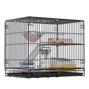 Çok katlı uzay katı desen Metal Villa çevre dostu 15kg kapasiteli ve düğme kapatma ile süper büyük seyahat kedi kafesi - Product Image 1