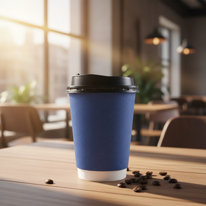 Tossable Copa de Papel para Beber Cafe Taza para taza de café Cappuccino Espresso Tazas Doble pared Bebida caliente Taza de papel aislada - Product Image 1