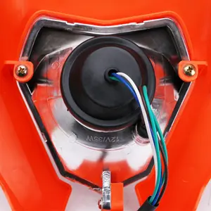 12V 35W modificado accesorios de motocicleta KTM universal todoterreno motocicleta faro LED 1 faro para KTM lámpara de cabeza