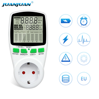 Monitor de consumo de energía, medidor de potencia con pantalla LCD, visión nocturna, enchufe