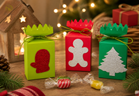 Boîte à biscuits en forme de bonhomme en pain d'épices avec logo personnalisé, emballage cadeau de Noël, vente en gros pour les cadeaux de boulangerie de Noël