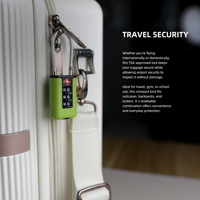 Cadenas à combinaison approuvé par la TSA, cadenas à câble à 3 chiffres, cadenas de voyage TSA pour valise à fermeture éclair