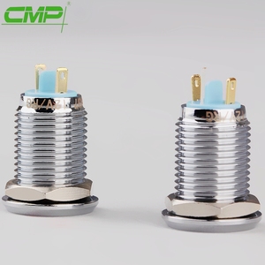Cmp 12Mm Kim Loại Nước Bằng Chứng Chỉ Số Màu Xanh Ánh Sáng 12V 24V Đèn Tín Hiệu - Product Image 4