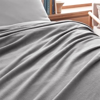 Vente en gros de couverture polaire grise Couverture aérienne promotionnelle