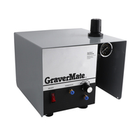 SSMG Einzelkopf-Druckluftgraviermaschine Präzisions-Schmuckgraviergerät-Set 220V 80W Gold Silber Metallgravur