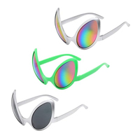 Lunettes de soleil Rave Funny Alien pour adultes et enfants Lunettes de soleil brillantes pour Halloween Party Cosplay Eyewear Costume Photo Props
