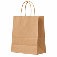 Sacs en papier personnalisés avec logo, sacs cadeaux en papier kraft avec poignées pour bijouterie, emballage de vente au détail