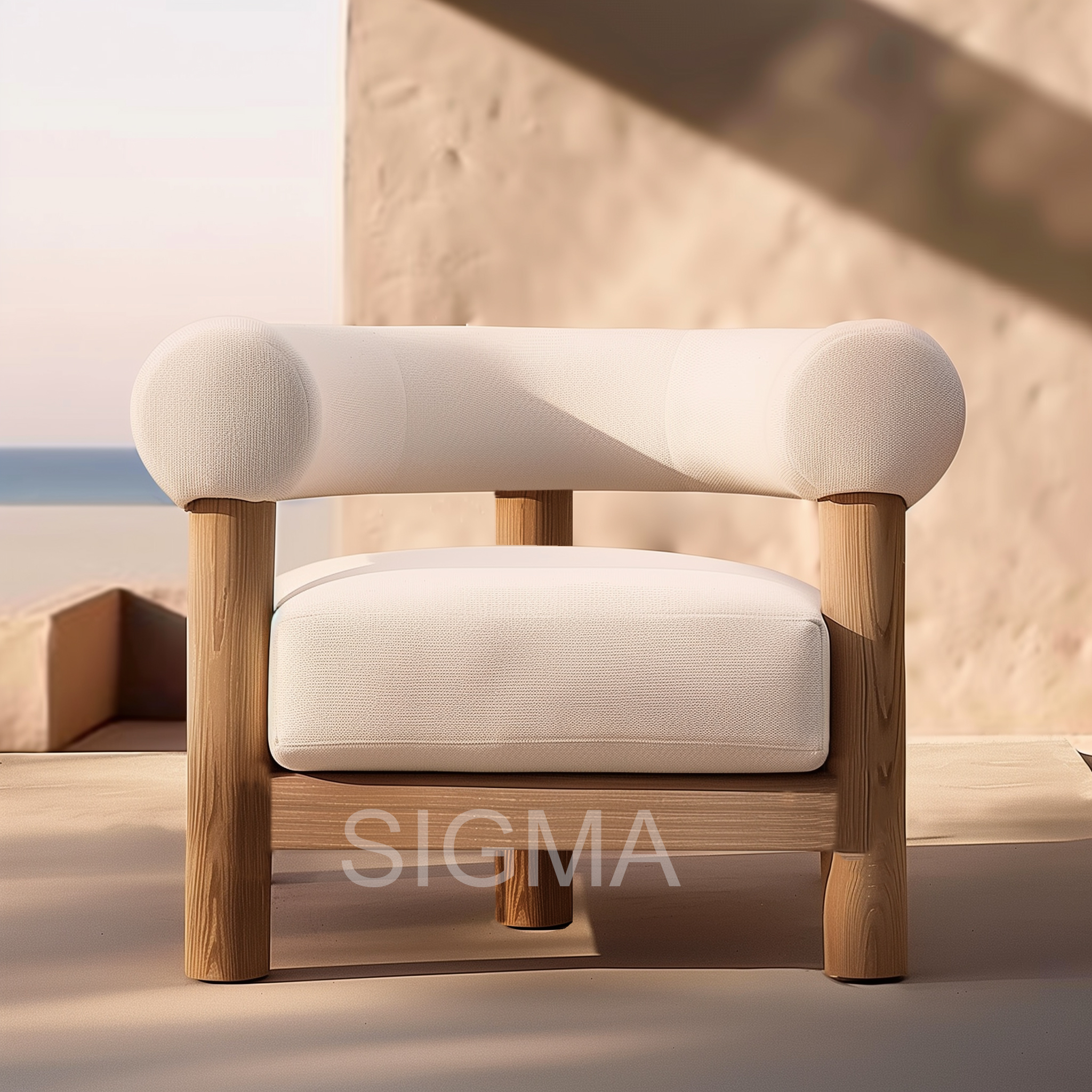Customized Teak Outdoor Furniture Sofa Chairs Outdoor Patio Waterproof Teak Lounge Chair