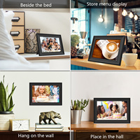 Cadre photo Wifi de 10.1 pouces avec applications Frameo Écran tactile IPS intégré de 32 Go 1280x800 pour le partage de photos et de vidéos