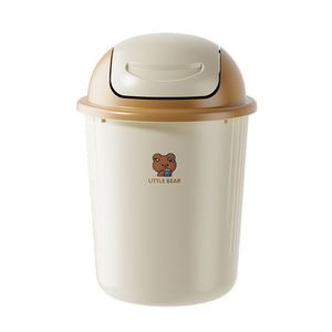 Cubo de Basura para Cocina, Reforzado, para Uso Doméstico, Cesto de Papel de Gran Capacidad, Cubo de Almacenamiento de Plástico con Tapa Abatible de Diseño Atractivo - Product Image 5