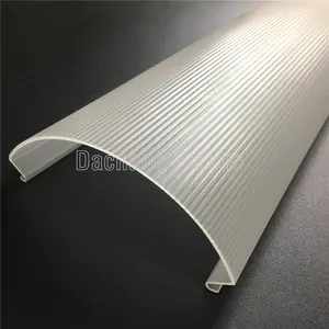 Tùy chỉnh Acrylic đùn đèn che chụp Đèn khuếch tán hồ sơ PMMA PC Polycarbonate ABS PS nhựa rõ ràng semiclear sữa