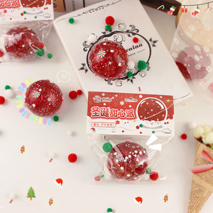 Christmas Gel Stress <b>Ball</b> - TPR <b>Squeeze</b> Fidget Toy - Crystal Squishy Decompression Toy for Kids Adults & Christmas Party Favors - Product Image 1