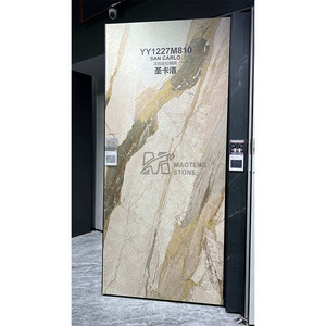 Dalle en pierre frittée San <span class=keywords><strong>Carlo</strong></span>, luxe moderne, comptoirs de cuisine d'hôtel, meuble-lavabo de salle de bain, revêtement mural, pierre artificielle - Product Image 1