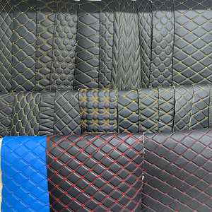 Rouleau de cuir matelassé brodé de voiture de style <span class=keywords><strong>Florence</strong></span> cuir PU PVC pour la fabrication de tapis de pied intérieurs de voiture - Product Image 5