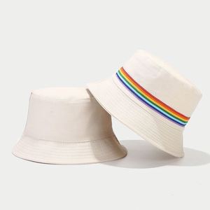 Nouveau Chapeau Bob Créatif Arc-en-ciel Réversible Respirant et Coupe-vent pour Pêcheur, Protection Solaire, Voyage et Activités de Plein Air - Product Image 6