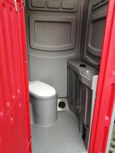 BOX SPACE Luxury ready made <span class=keywords><strong>Porta</strong></span> Potty cabina de inodoros móviles HDPE inodoro químico público portátil para sitio de construcción - Product Image 2