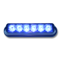 Puissant 1W LED Grille De Montage Lumière Nouvelle Condition Tir6 LED Grande Puissance Avertissement Strobe Lighthead Accessoire De Voiture