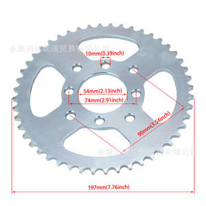เฟืองโซ่เหล็ก Zhennerui 60 ฟัน รู 10 มม. สำหรับโซ่ 420 เหมาะสำหรับซ่อมโกคาร์ท - Product Image 1