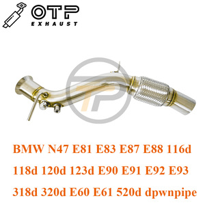 Tuyau d'échappement OTP pour BM * N47 E81 E83 <span class=keywords><strong>E87</strong></span> E88 <span class=keywords><strong>116d</strong></span> 118d 120d 123d E90 E91 E92 E93 318d 320d E60 E61 520d dpwnpipe - Product Image 3