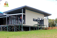 TOPPRE Structure légère en acier, cadre préfabriqué Villa Maison 2 étages Cabine Malaisie Villa préfabriquée de luxe en acier léger Maison