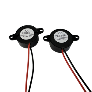 Buzzer Piezoeléctrico Activo Binaural 2312, DC 3V-24V, Diámetro 23mm*12mm, Frecuencia 100-10kHz, Material ABS Negro para Impresoras/Copiadoras - Product Image 4