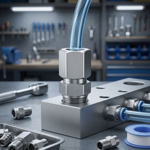 Adaptateur de raccord rapide pneumatique en métal E Brand, filetage mâle droit, garantie 1 an pour l'automatisation - Product Image 5