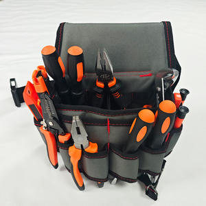 Tool Bag Waist Pack Adjustable <b>Strap</b> 10-14 Pockets Waterproof <b>Buckle</b> Closure Fanny Pack Tool Messenger Bag - Product Image 2