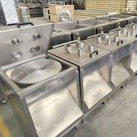 Multifunctionele groentesnijmachine, commerciële groentesnijder, fruitsnijder voor bananenchips, plantainchipsmachine