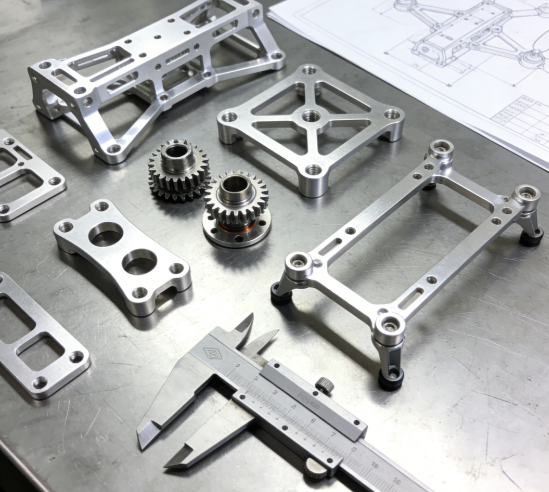 High Precision CNC Machined Drone Frame Made of 7075 Aluminum Alloy for Lightweight Unmanned Aerial Vehicle Structure
