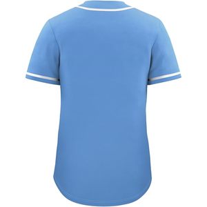 Maillot de baseball pour hommes et femmes, manches courtes, coupe classique, en polyester anti-humidité, vierge pour impression par sublimation, chemise de sport - Product Image 2