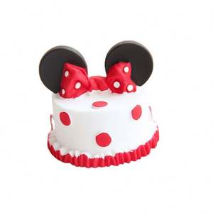 Boîte à musique en résine 3D extra large, simulation de gâteau Mickey <span class=keywords><strong>Minnie</strong></span>, décoration alimentaire, <span class=keywords><strong>jouet</strong></span> de bricolage pour <span class=keywords><strong>maison</strong></span> de poupée pour enfants - Product Image 1