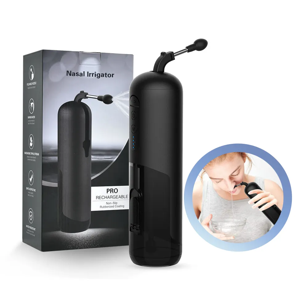 Portátil Pulsante Nasal Wash Irrigation System Irrigator Nose Cleaner DIY Ajustável Nasal Rinse Machine