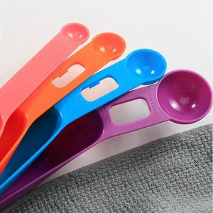 Outils de cuisson épaissi Double échelle cuillère cuisine bébé <span class=keywords><strong>lait</strong></span> en <span class=keywords><strong>poudre</strong></span> café gramme cuillère à mesurer Pet chien nourriture chat nourriture cuillère - Product Image 5