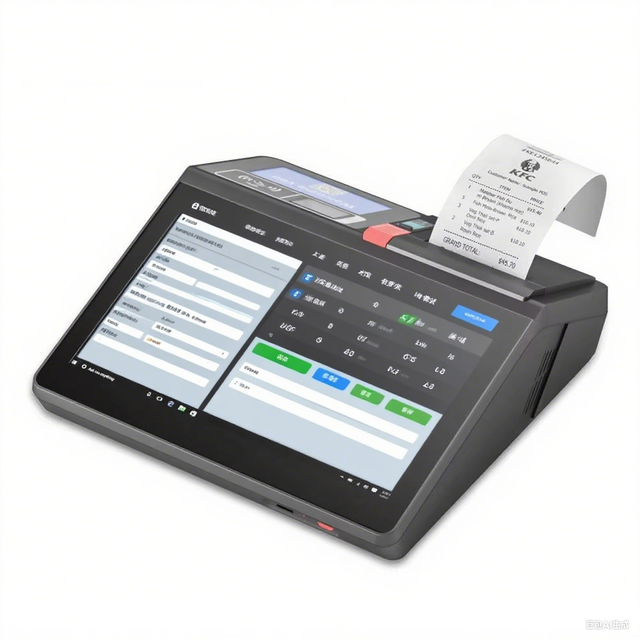 11.6 Inch AIO Touchscreen POS Machine RK3566 4GB+32GB Integrated Scanner Printer NFC Reader Android 11 for Cash Register