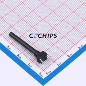 TSW06112-310B331CA Tactile Switch Through hole-4P,6.1x6.1mm Switch Single Pole Single Throw Round Button 1.8N 6.1mm - Product Image 2