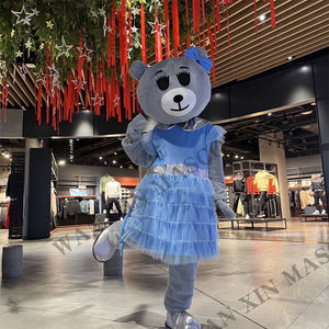 पांडा पशु प्लश शुभंकर वयस्क पोशाक भूरे रंग का रस टेडी भालू शुभंकर टेडी भालू शुभंकर - Product Image 3