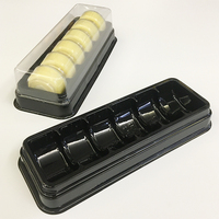 Plateau marcarons avec couvercle transparent, en plastique blister de qualité alimentaire, 2/4/6/12 pièces, vente en gros