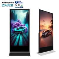 Panel Publicitario LCD IPS de Pie para Interiores de 43-65 Pulgadas con Pantalla Táctil, Señalización Digital con CMS Integrado