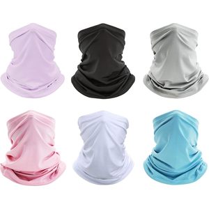 Premium 6 Pack collo di raffreddamento ghetta Bandana traspirante ghiaccio seta maschera per il viso sciarpa passamontagna con Logo personalizzato per lo sport - Product Image 1