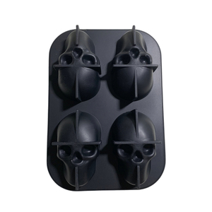 Stampo per Ghiaccio in Silicone a 4 Cavità a Forma di Scheletro, Ecologico, Facile da Usare, per Gelati Fai-da-Te, Uso Domestico e Ristorante, Strumento per Congelamento Sferico - Product Image 1
