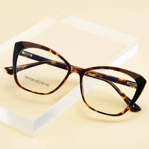 TR90 แคทอายกรอบแว่นตา 52-18-142 ป้องกันแสงสีฟ้าผู้หญิงกรอบเต็มแว่นตาอะซิเตทสำหรับใช้กับคอมพิวเตอร์ - Product Image 3